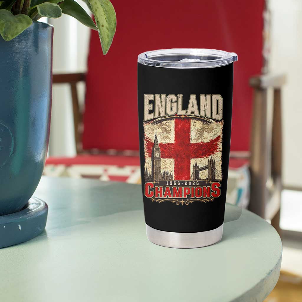 Vintage England Champions Tumbler Cup Proud Football Fan Heritage