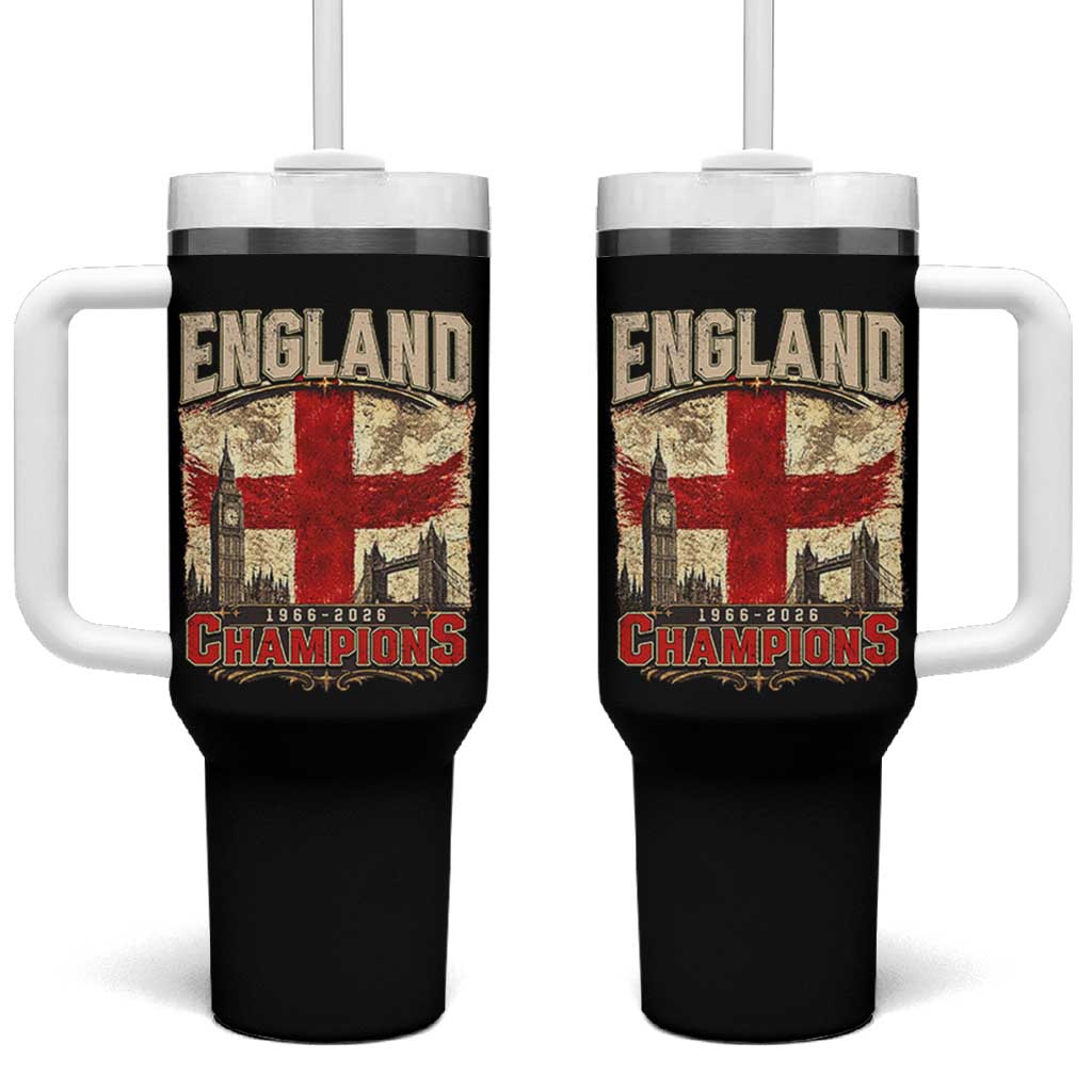 Vintage England Champions Tumbler With Handle Proud Football Fan Heritage