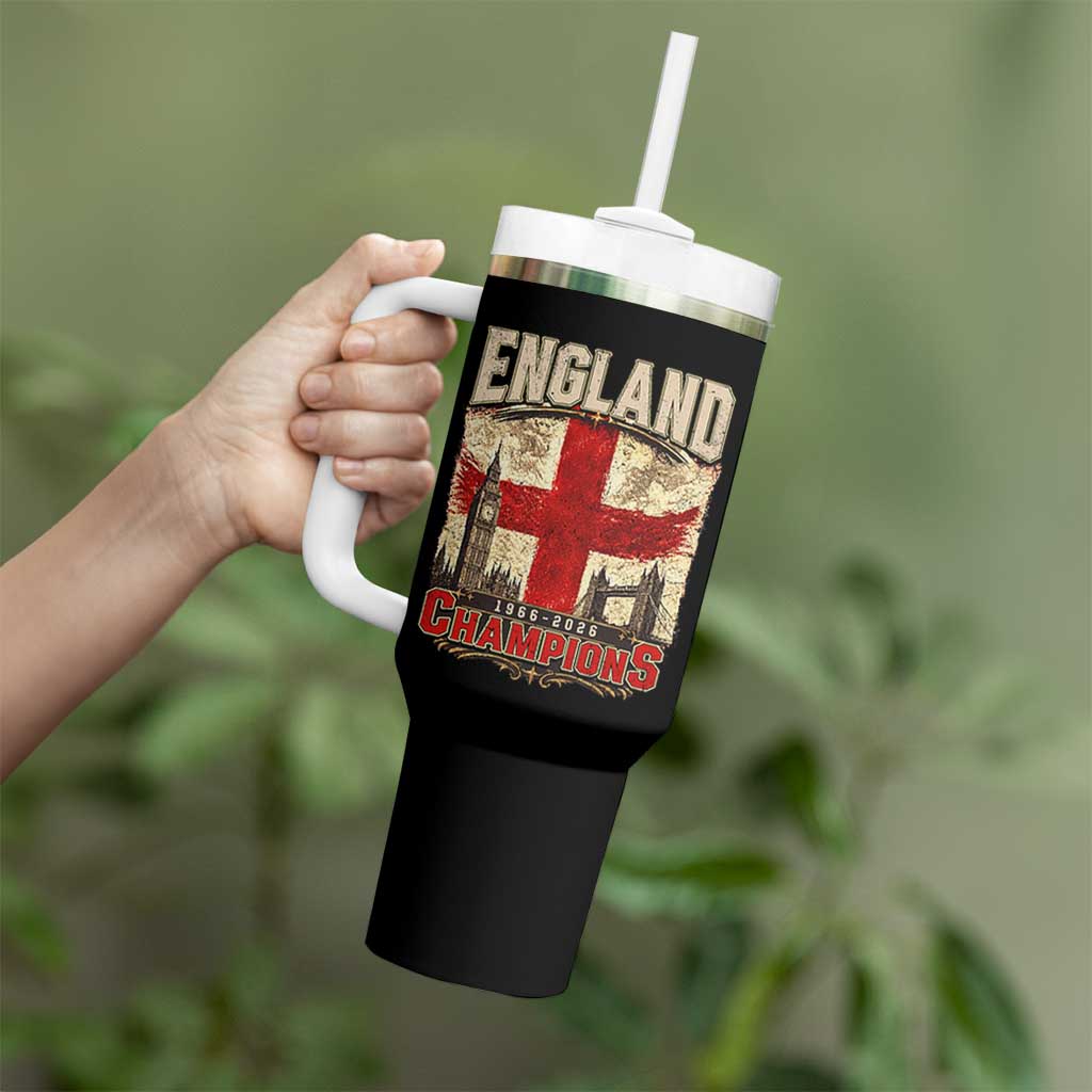 Vintage England Champions Tumbler With Handle Proud Football Fan Heritage