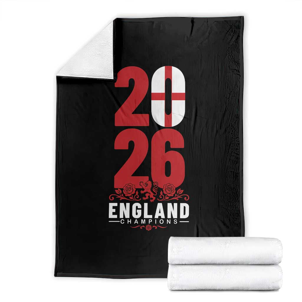 Vintage England Champions Throw Blanket Football Supporter Graphic