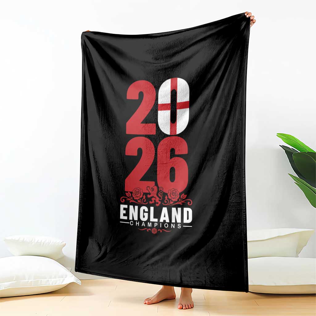 Vintage England Champions Throw Blanket Football Supporter Graphic