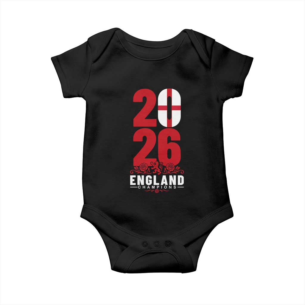 Vintage England Champions Baby Onesie Football Supporter Graphic