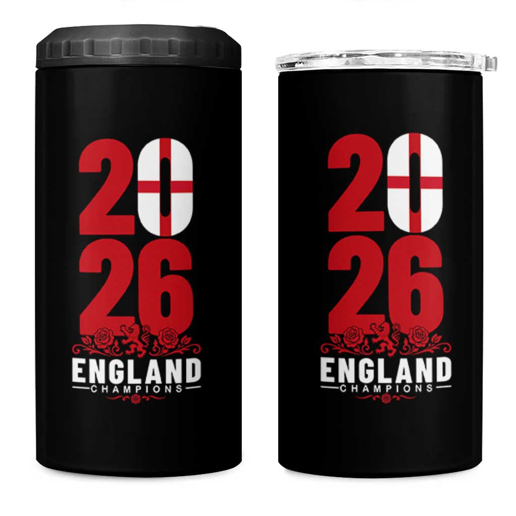 Vintage England Champions 4 in 1 Can Cooler Tumbler Football Supporter Graphic