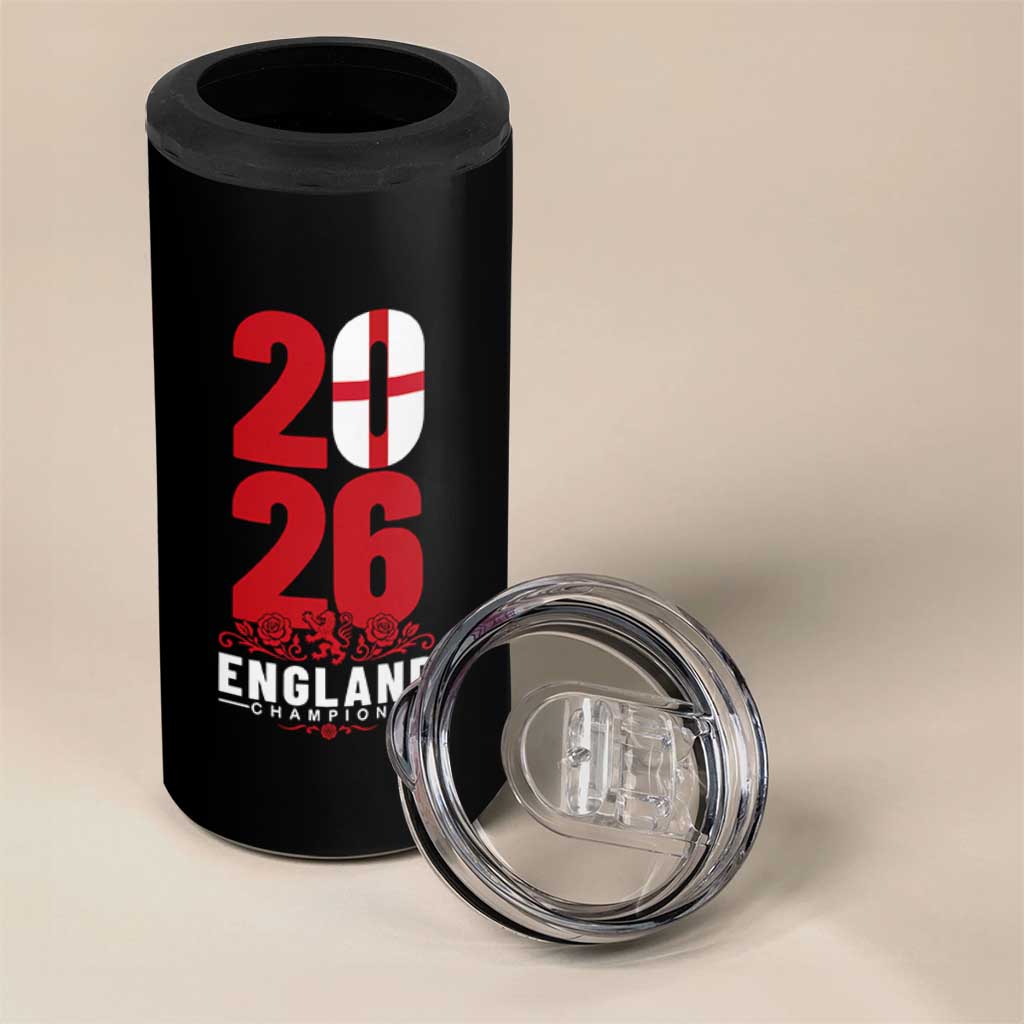 Vintage England Champions 4 in 1 Can Cooler Tumbler Football Supporter Graphic