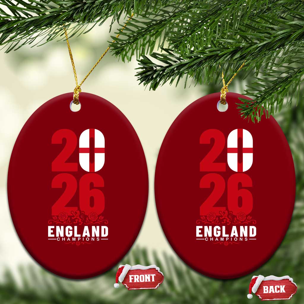 Vintage England Champions Ceramic Ornament Football Supporter Graphic