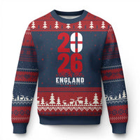 Vintage England Champions Ugly Christmas Sweater Football Supporter Graphic