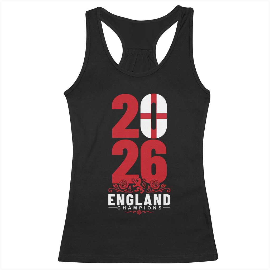 Vintage England Champions Racerback Tank Top Football Supporter Graphic