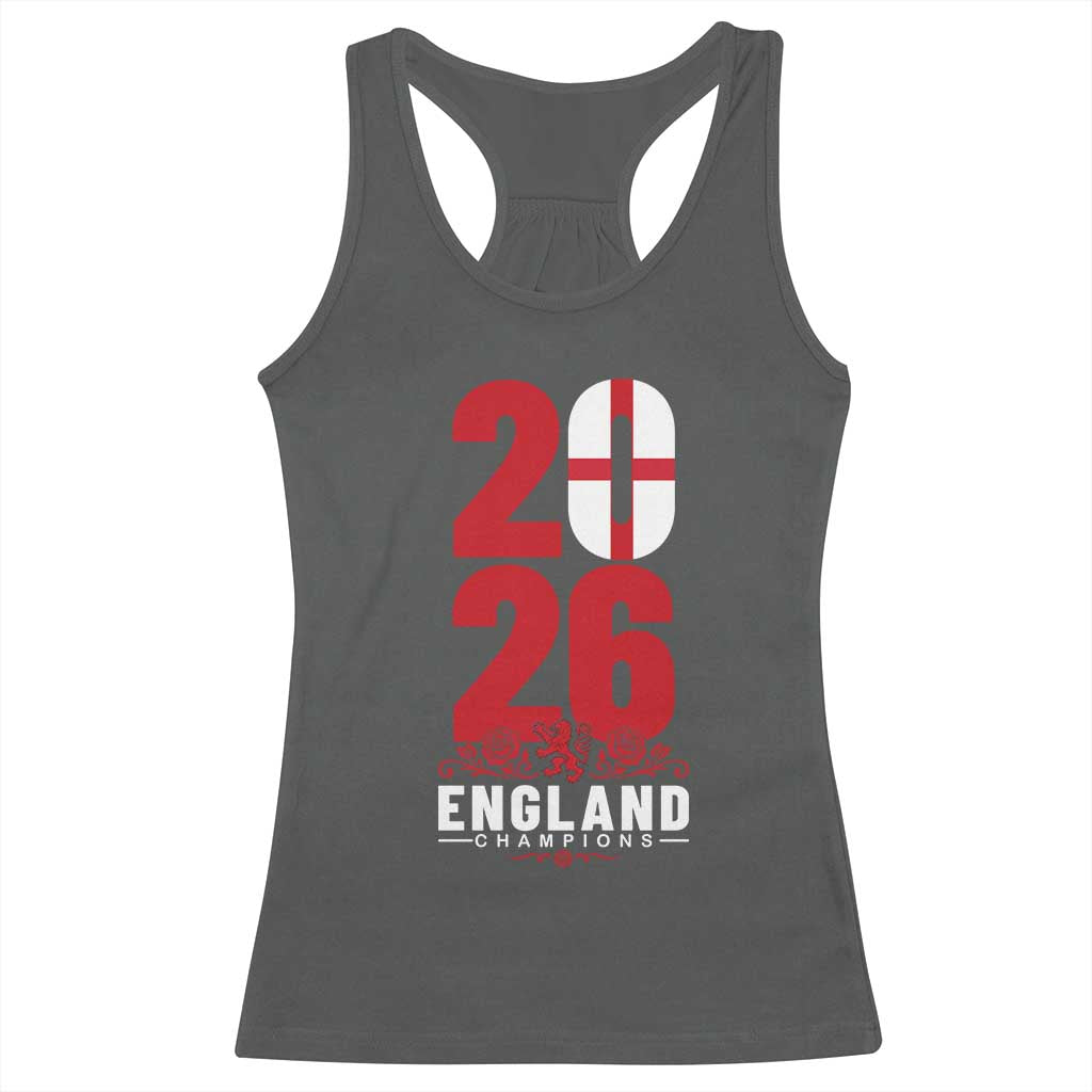 Vintage England Champions Racerback Tank Top Football Supporter Graphic