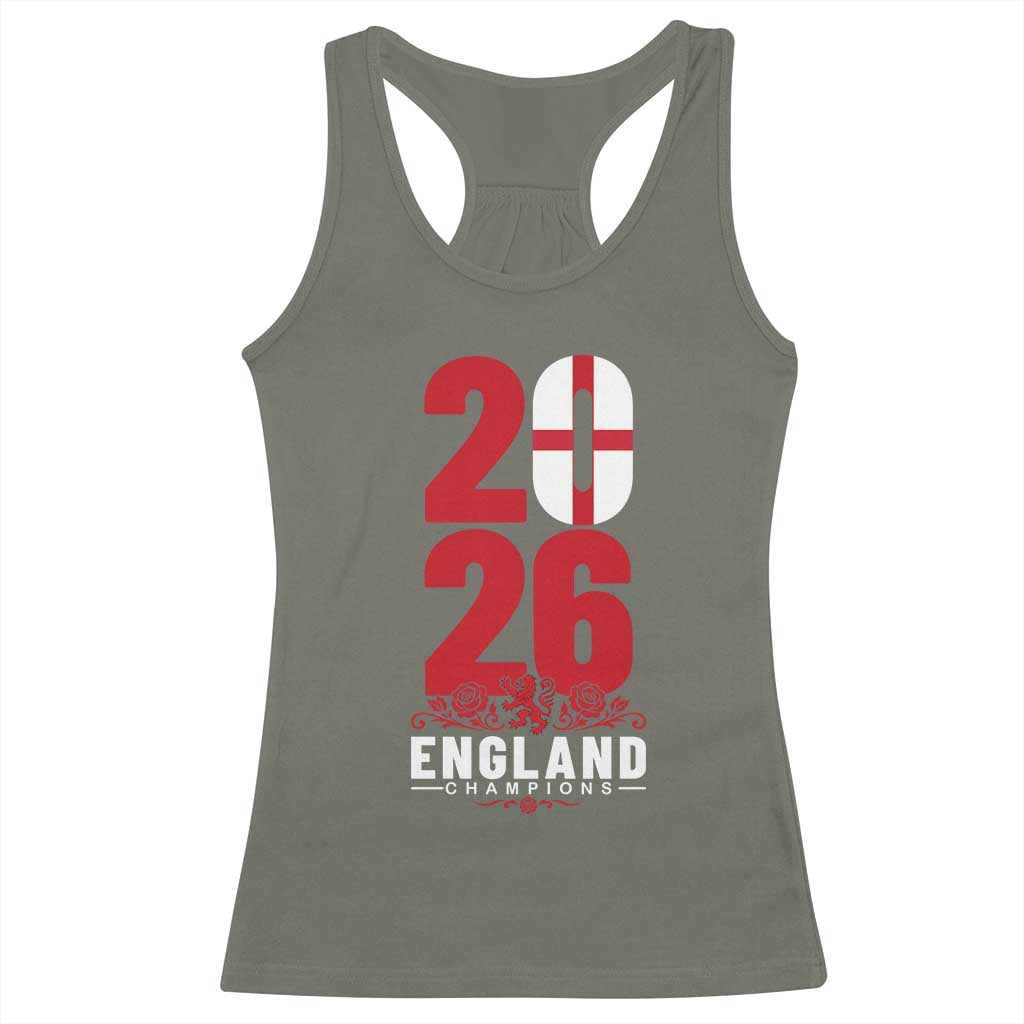 Vintage England Champions Racerback Tank Top Football Supporter Graphic