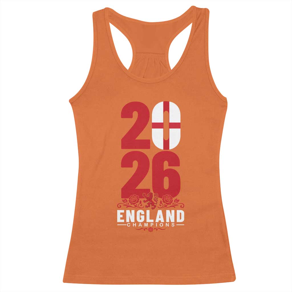 Vintage England Champions Racerback Tank Top Football Supporter Graphic