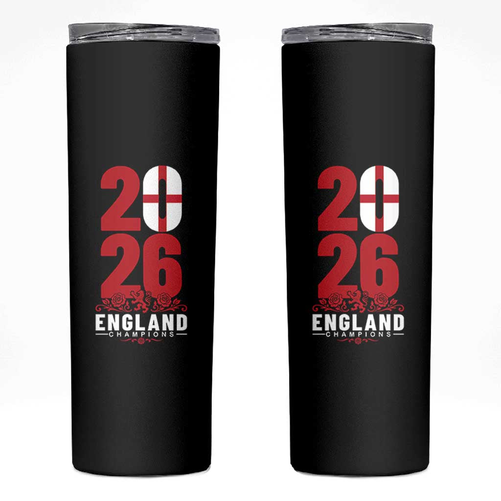 Vintage England Champions Skinny Tumbler Football Supporter Graphic