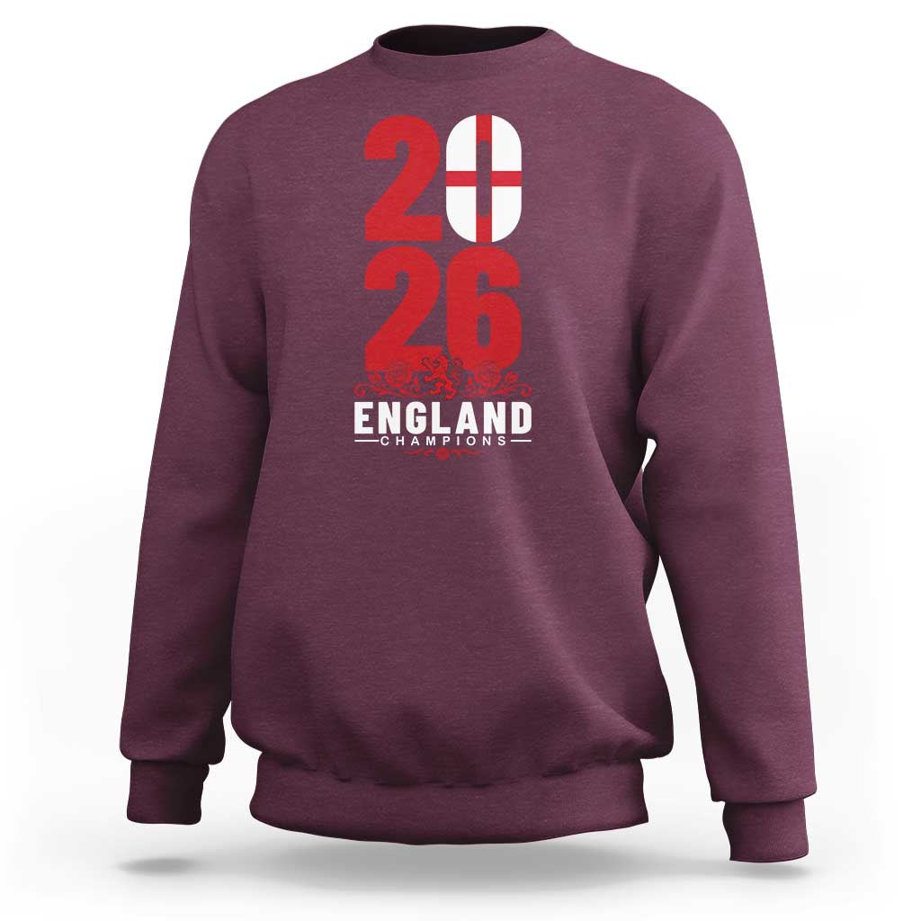 Vintage England Champions Sweatshirt Football Supporter Graphic