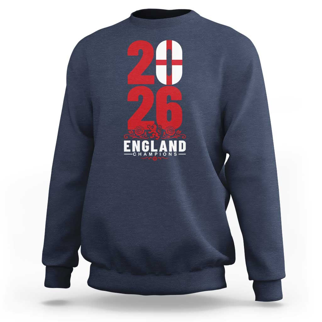 Vintage England Champions Sweatshirt Football Supporter Graphic
