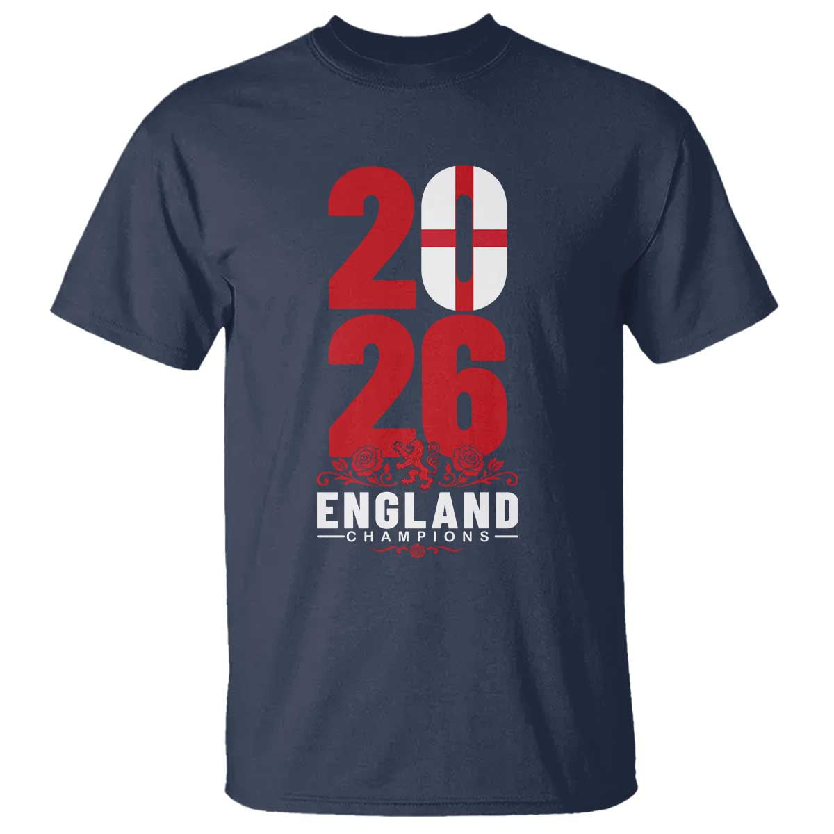 Vintage England Champions T Shirt Football Supporter Graphic