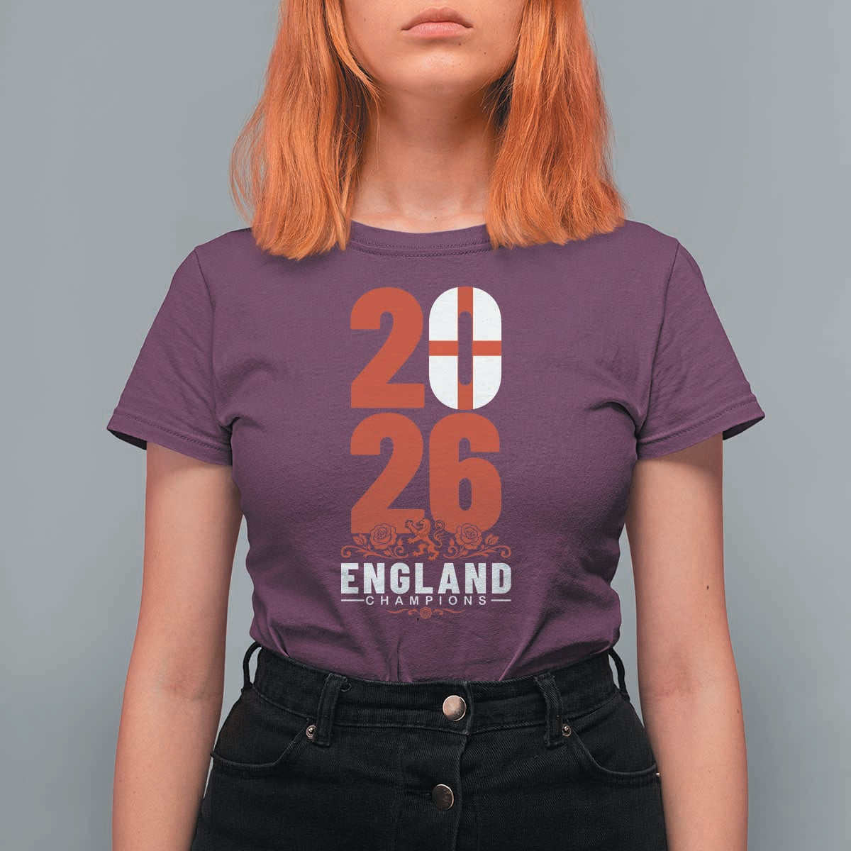 Vintage England Champions T Shirt For Women Football Supporter Graphic