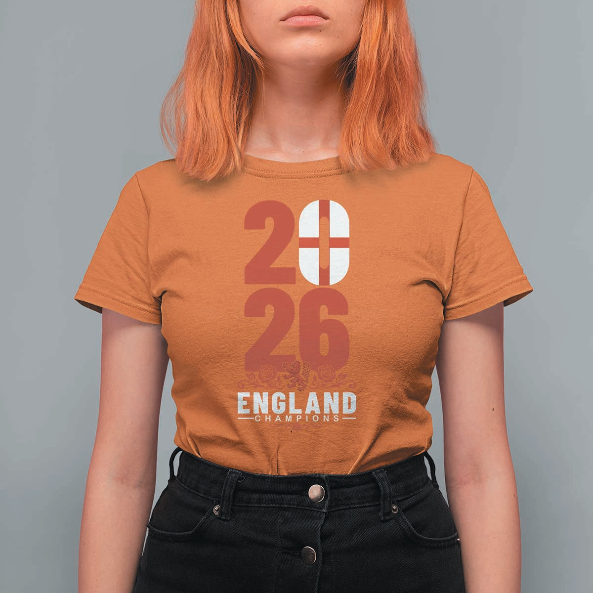 Vintage England Champions T Shirt For Women Football Supporter Graphic
