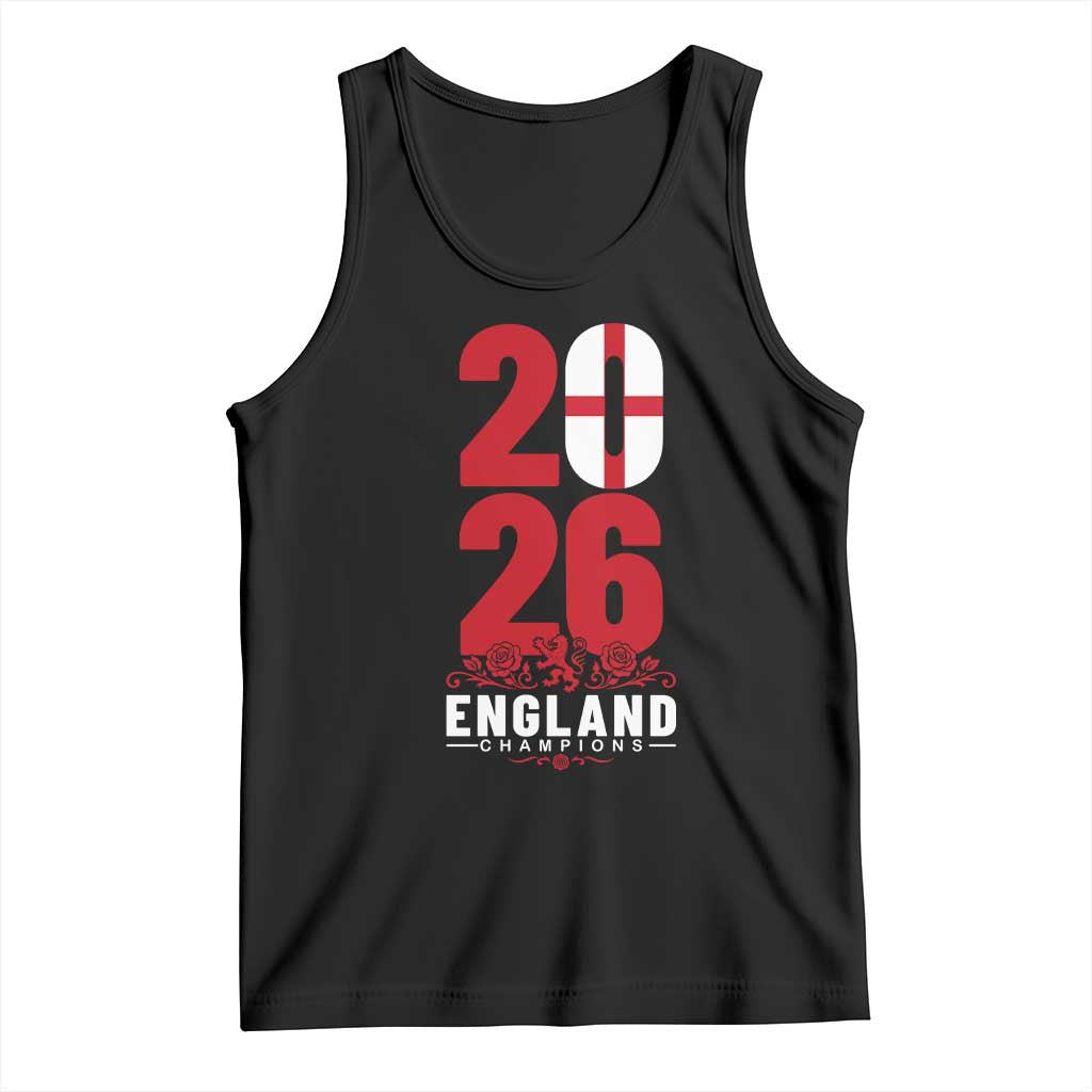 Vintage England Champions Tank Top Football Supporter Graphic