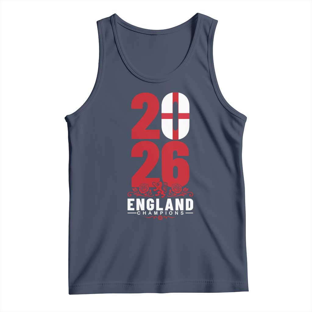 Vintage England Champions Tank Top Football Supporter Graphic