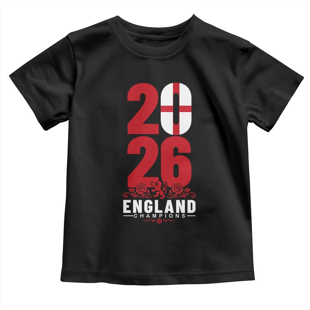Vintage England Champions Toddler T Shirt Football Supporter Graphic