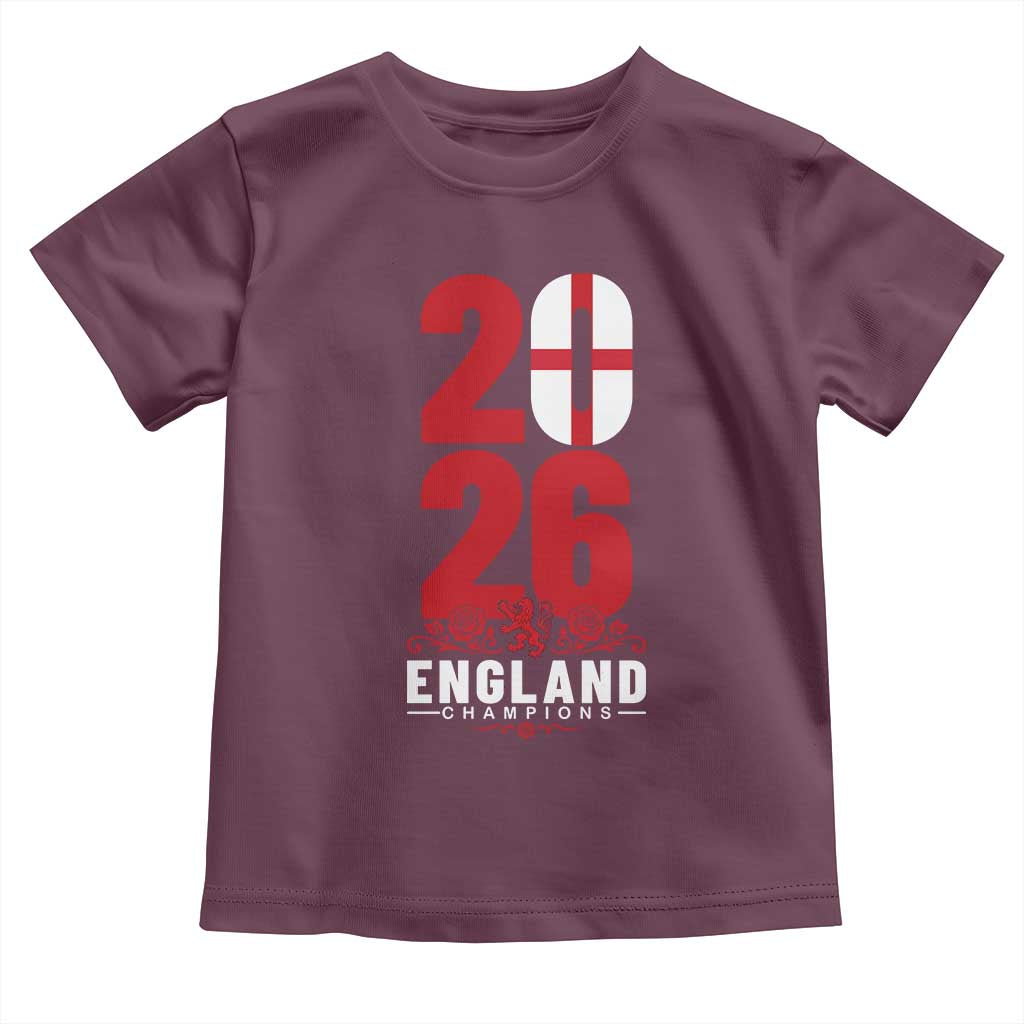 Vintage England Champions Toddler T Shirt Football Supporter Graphic