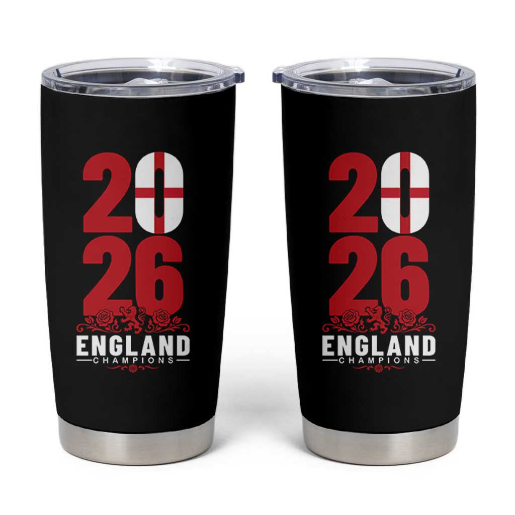 Vintage England Champions Tumbler Cup Football Supporter Graphic