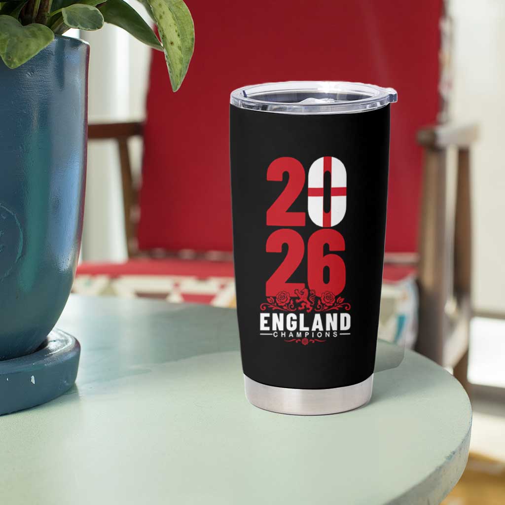 Vintage England Champions Tumbler Cup Football Supporter Graphic