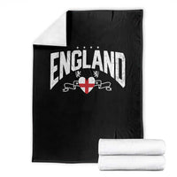 England Flag Heart Throw Blanket Patriotic English Pride Graphic Gift