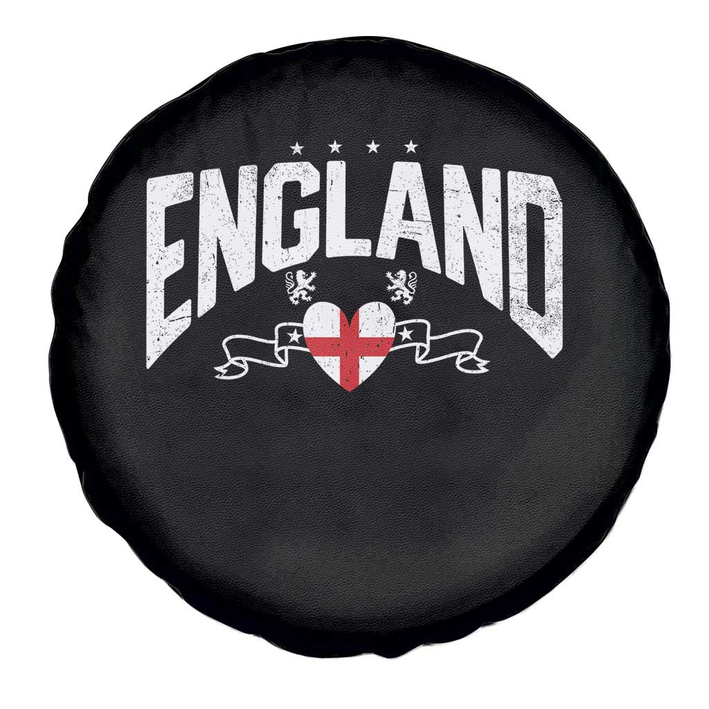 England Flag Heart Spare Tire Cover Patriotic English Pride Graphic Gift