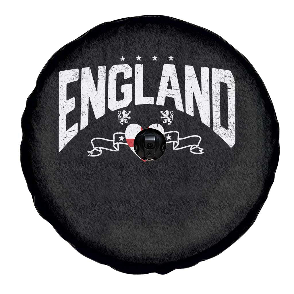 England Flag Heart Spare Tire Cover Patriotic English Pride Graphic Gift
