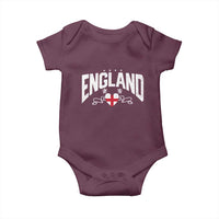 England Flag Heart Baby Onesie Patriotic English Pride Graphic Gift