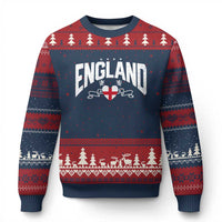 England Flag Heart Ugly Christmas Sweater Patriotic English Pride Graphic Gift