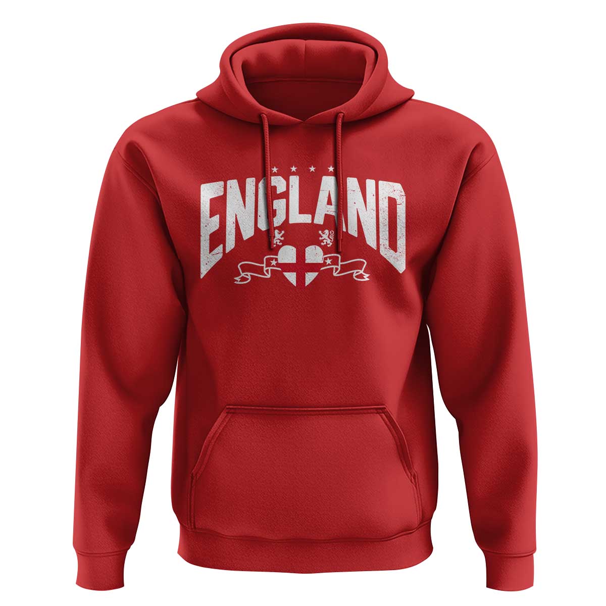 England Flag Heart Hoodie Patriotic English Pride Graphic Gift