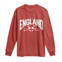 England Flag Heart Long Sleeve Shirt Patriotic English Pride Graphic Gift
