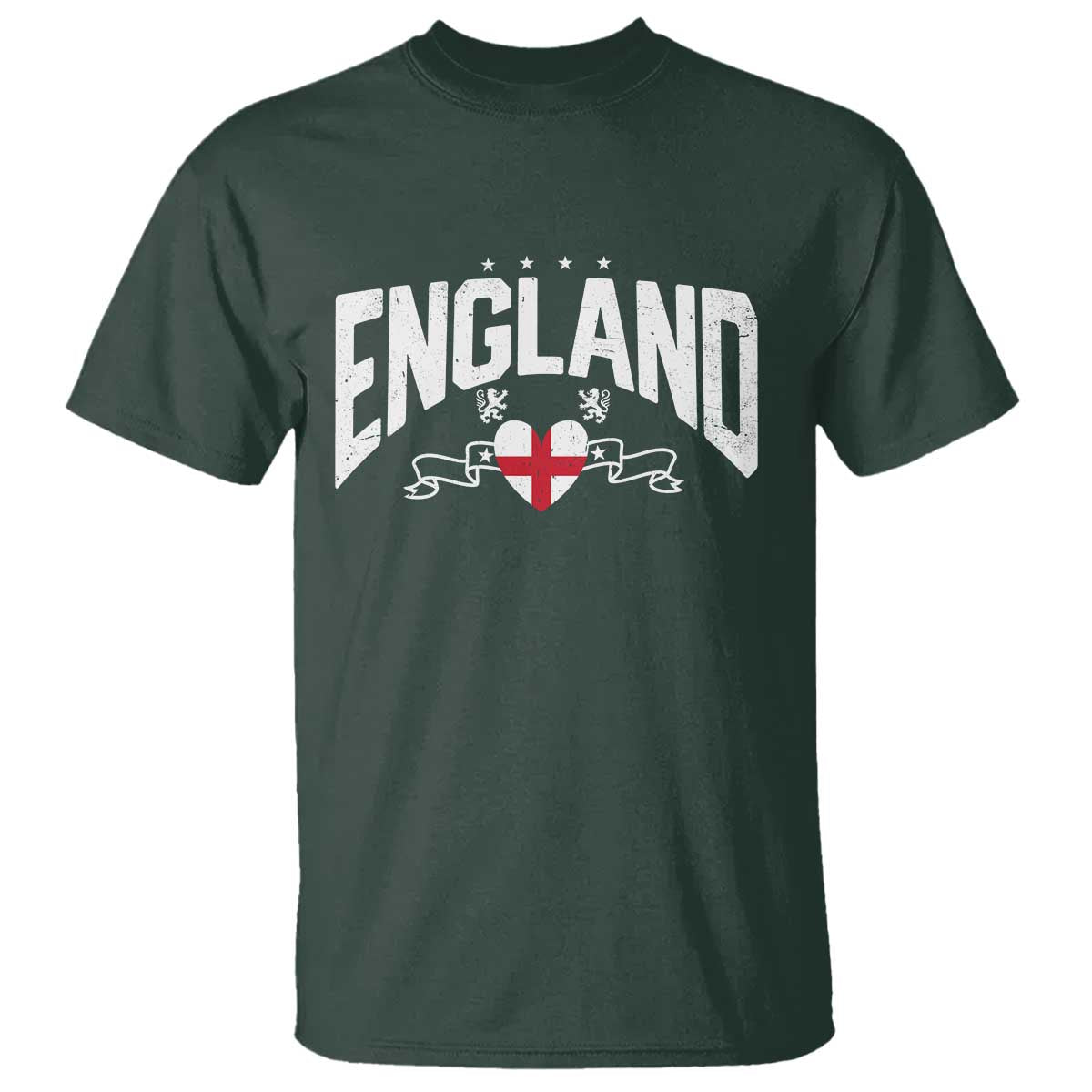 England Flag Heart T Shirt Patriotic English Pride Graphic Gift