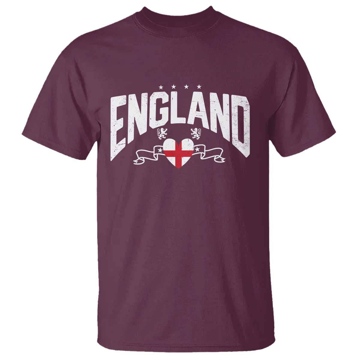 England Flag Heart T Shirt Patriotic English Pride Graphic Gift