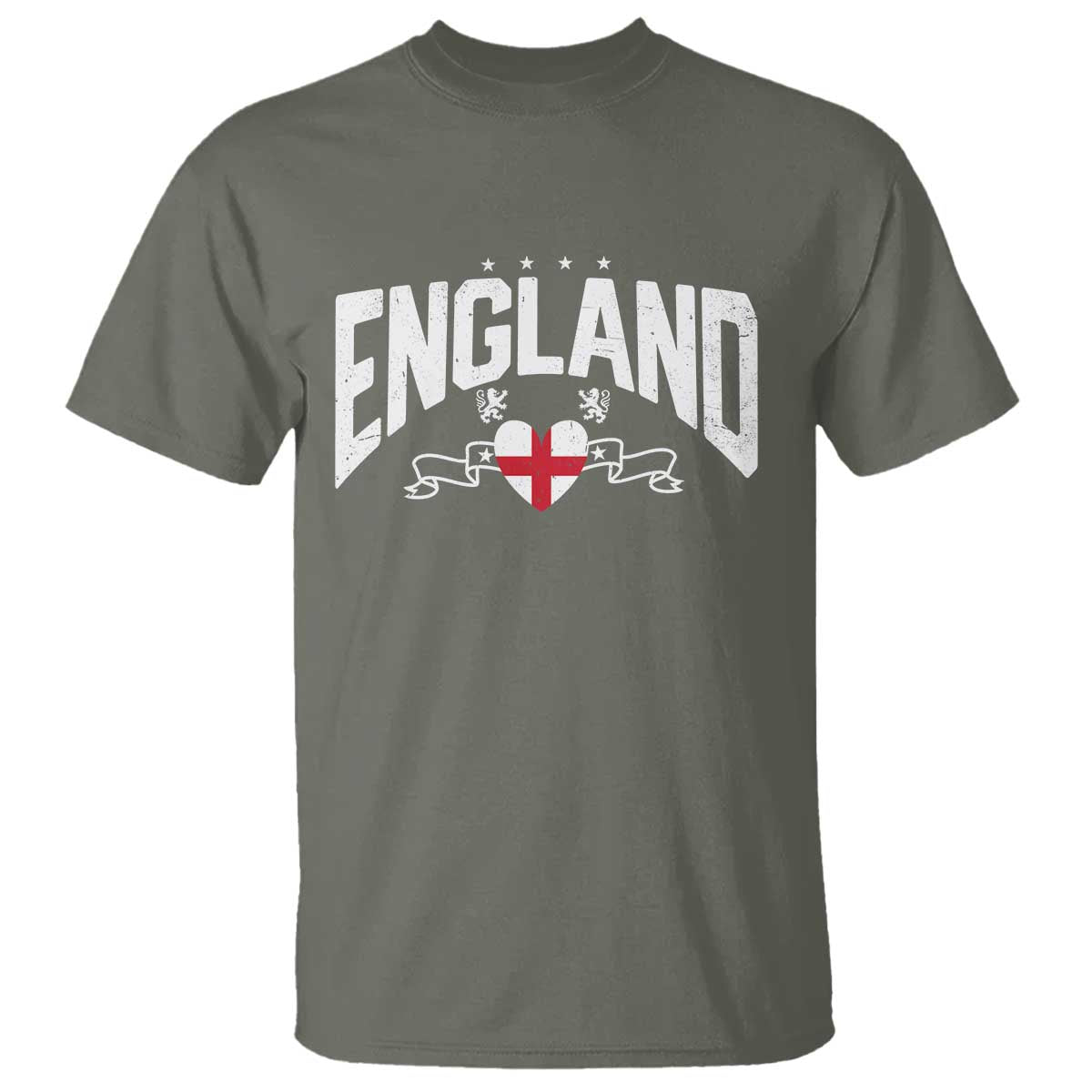 England Flag Heart T Shirt Patriotic English Pride Graphic Gift