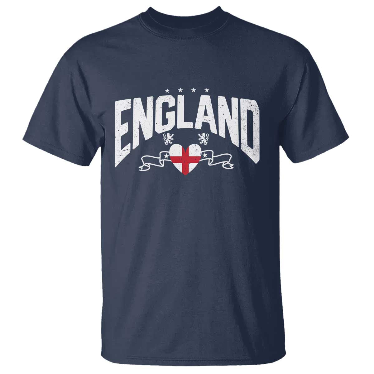 England Flag Heart T Shirt Patriotic English Pride Graphic Gift