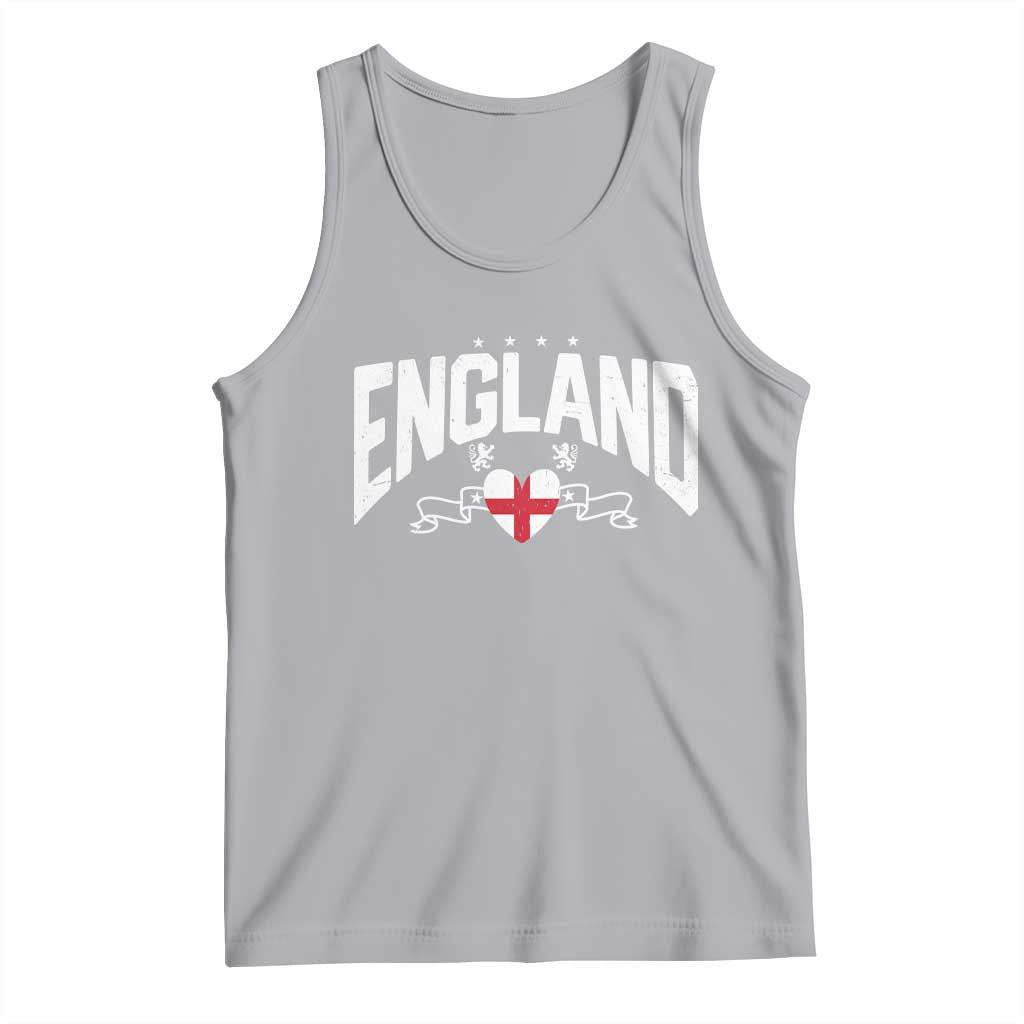 England Flag Heart Tank Top Patriotic English Pride Graphic Gift
