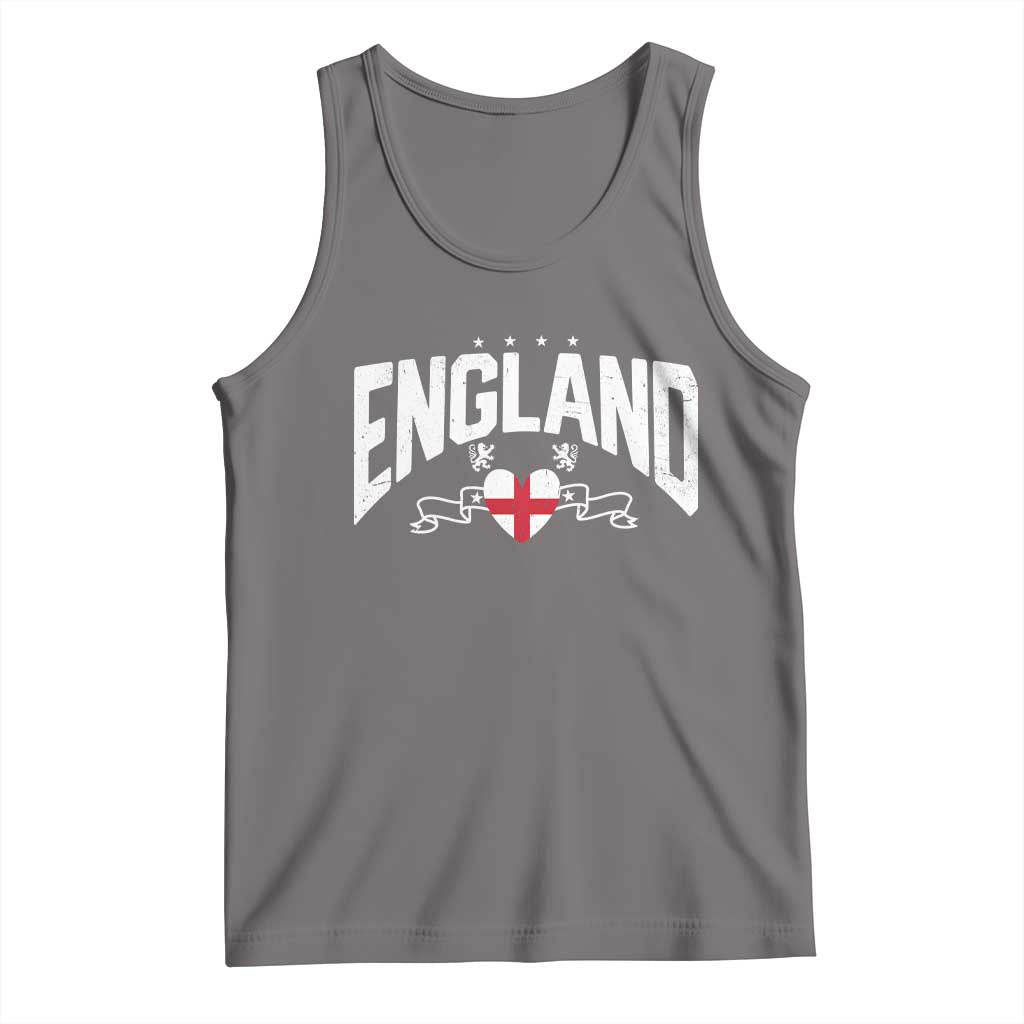 England Flag Heart Tank Top Patriotic English Pride Graphic Gift