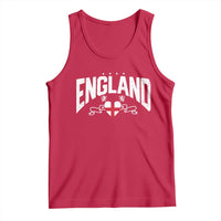 England Flag Heart Tank Top Patriotic English Pride Graphic Gift