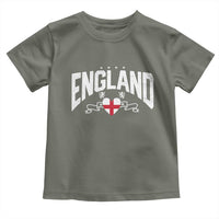 England Flag Heart Toddler T Shirt Patriotic English Pride Graphic Gift