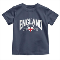 England Flag Heart Toddler T Shirt Patriotic English Pride Graphic Gift