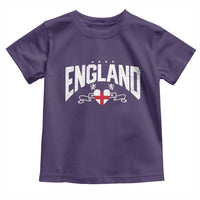 England Flag Heart Toddler T Shirt Patriotic English Pride Graphic Gift
