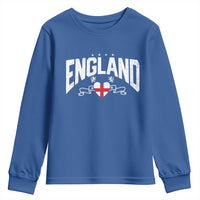 England Flag Heart Youth Sweatshirt Patriotic English Pride Graphic Gift