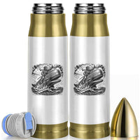 Funny Skeleton Whale Rider Bullet Tumbler Dark Maritime Gothic Vintage Nautical Graphic