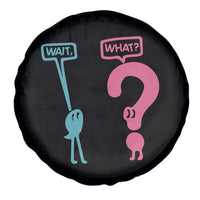 Wait What Grammar English Teacher Spare Tire Cover Funny Punctuation Gift