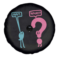 Wait What Grammar English Teacher Spare Tire Cover Funny Punctuation Gift