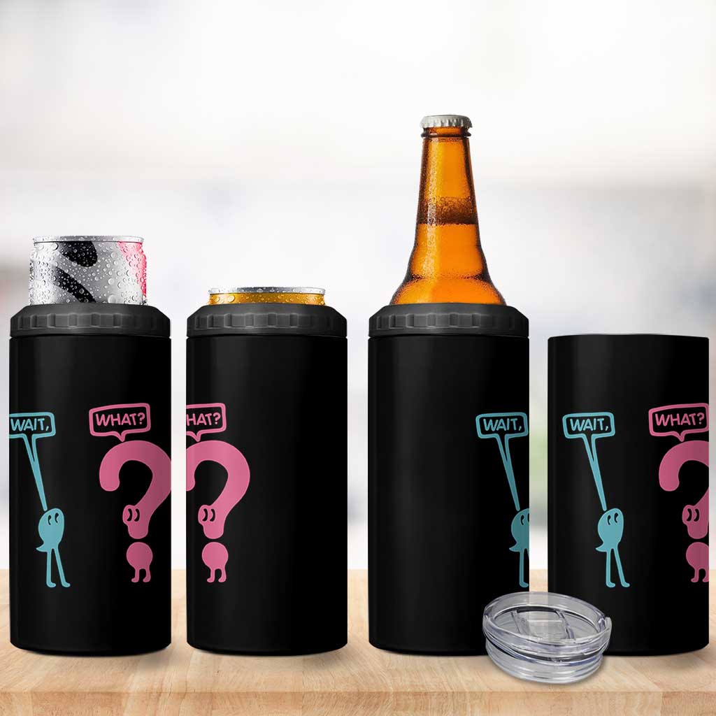 Wait What Grammar English Teacher 4 in 1 Can Cooler Tumbler Funny Punctuation Gift