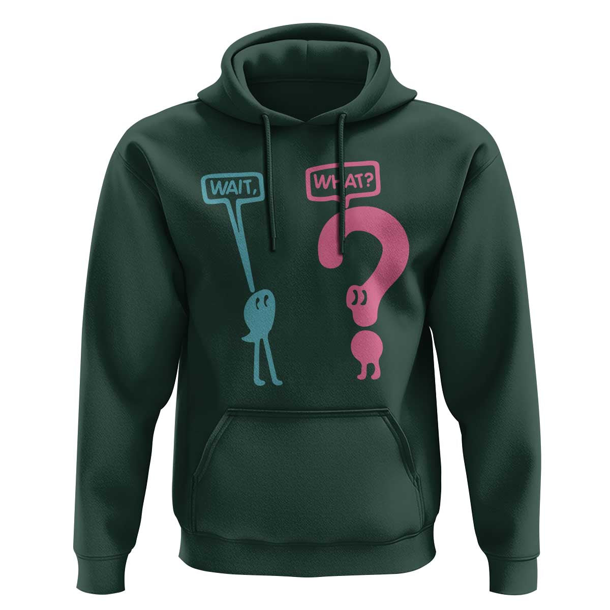 Wait What Grammar English Teacher Hoodie Funny Punctuation Gift