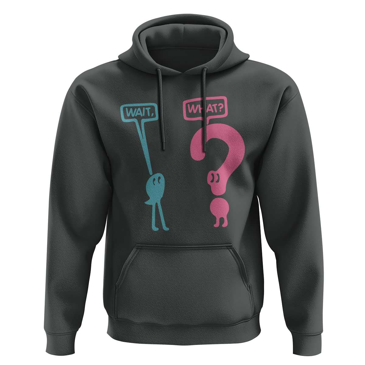 Wait What Grammar English Teacher Hoodie Funny Punctuation Gift